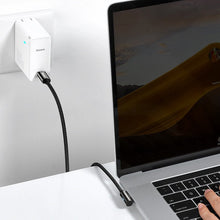 Заредете изображение във визуализатора на галерията – Baseus Legend Series Elbow Fast Charging USB Type C - USB Type C 100W 5A 2m blue (CACS000703)
