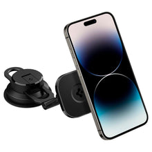 Заредете изображение във визуализатора на галерията – Spigen ITS35-3 ONETAP MAGNETIC MAGSAFE WINDSHIELD &amp; DASHBOARD CAR MOUNT BLACK
