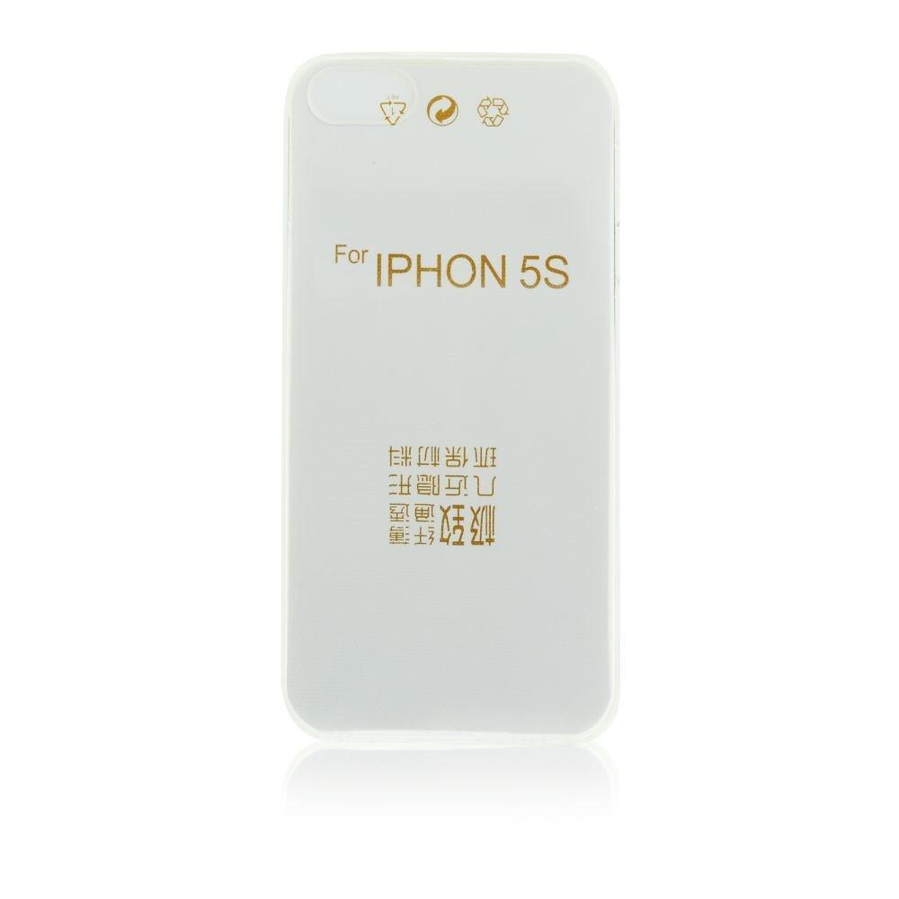 Тънък силиконов гръб 0.3мм за iPhone 5/5s/5se прозрачен - TopMag
