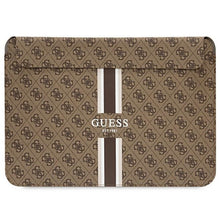 Заредете изображение във визуализатора на галерията – Original GUESS Laptop Sleeve 4G Printed Stripes GUCS14P4RPSK 14 inches brown
