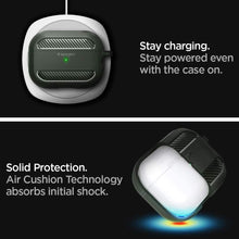 Заредете изображение във визуализатора на галерията – Spigen RUGGED ARMOR Apple AIRPODS PRO 1 MILITARY GREEN
