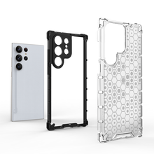Заредете изображение във визуализатора на галерията – Honeycomb case for Samsung Galaxy S23 Ultra armored hybrid cover blue
