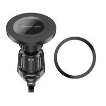 Заредете изображение във визуализатора на галерията – Borofone Car holder BH90 Ring magnetic to air vent black
