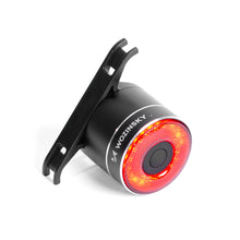 Заредете изображение във визуализатора на галерията – Wozinsky WRBLB3 USB-C LED rear bicycle light red light STOP sensor - black
