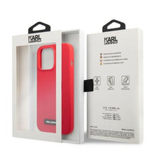 Заредете изображение във визуализатора на галерията – Karl Lagerfeld KLHCP13LSLMP1R iPhone 13 Pro / 13 6.1" hardcase red/red Silicone Plaque
