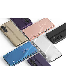 Заредете изображение във визуализатора на галерията – Hard Flip Case for Samsung Galaxy A25 Clear View Case - Black
