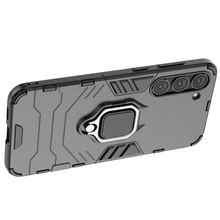Заредете изображение във визуализатора на галерията – Ring Armor case for Samsung Galaxy S23+ armored cover magnetic holder ring black
