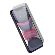 Заредете изображение във визуализатора на галерията – Baseus Privacy Tempered Glass for iPhone 11 / XR Full Screen 0.4mm Privacy Filter Anti Spy + Mounting Kit

