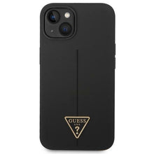 Заредете изображение във визуализатора на галерията – Guess GUHCP14MSLTGK iPhone 14 Plus 6.7" black/black hardcase Silicone Triangle
