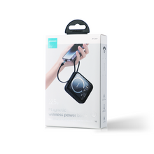 Заредете изображение във визуализатора на галерията – Joyroom induction power bank 10000mAh Icy Series 22.5W with built-in Lightning cable black (JR-L007)
