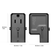 Заредете изображение във визуализатора на галерията – Choetech PD6038 USB-C USB-A PD 20W Travel Charger USA EU UK AU - Black

