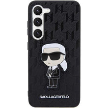 Заредете изображение във визуализатора на галерията – Karl Lagerfeld KLHCS23MSAKLHKPK S23+ S916 hardcase black/black Saffiano Monogram Ikonik
