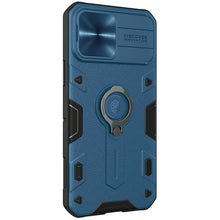 Заредете изображение във визуализатора на галерията – Nillkin CamShield Armor TPU+PC for Iphone 13 Pro Max blue
