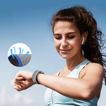 Заредете изображение във визуализатора на галерията – Velcro Sports Strap for Apple Watch 8 / 7 / 6 / SE / 5 / 4 / 3 / 2 / 1 (38, 40, 41 mm) Dux Ducis Strap YJ Version - Blue Gray
