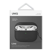 Заредете изображение във визуализатора на галерията – Uniq case Lino AirPods Pro 2 gen Silicone grey/ash grey

