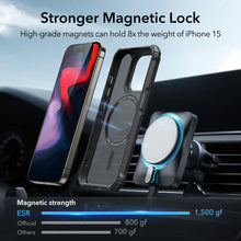 Заредете изображение във визуализатора на галерията – ESR AIR ARMOR HALOLOCK MAGSAFE IPHONE 15 PRO FROSTED BLACK
