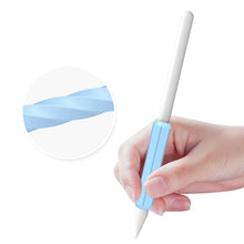 Заредете изображение във визуализатора на галерията – Stoyobe Silicone Holder Set of Silicone Holders for Apple Pencil 1 / Apple Pencil 2 / Huawei M-Pencil Dark Blue+Light Blue+Black (3 Pack)
