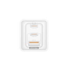 Заредете изображение във визуализатора на галерията – Dudao GaN Fast 65W USB Wall Charger / 2x USB Type C Quick Charge Power Delivery (Gallium Nitride) white (A7xs white)

