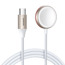 Заредете изображение във визуализатора на галерията – Joyroom cable with inductive charger for Apple Watch 1.2m white (S-IW011)
