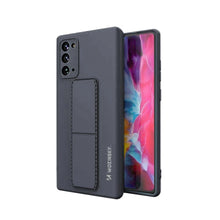 Заредете изображение във визуализатора на галерията – Wozinsky Kickstand Case silicone stand cover for Samsung Galaxy Note 20 navy blue
