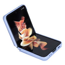 Заредете изображение във визуализатора на галерията – Nillkin Qin Vegan Leather Case for Samsung Galaxy Z Flip 4 cover made of ecological leather stand purple
