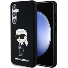 Заредете изображение във визуализатора на галерията – Karl Lagerfeld Silicone Ikonik case for Samsung Galaxy S24 - black

