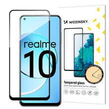 Заредете изображение във визуализатора на галерията – Wozinsky Full Glue Tempered Glass Tempered Glass For Realme 10 9H Full Screen Cover With Black Frame
