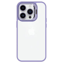 Заредете изображение във визуализатора на галерията – Tel Protect Kickstand case + camera glass (lens) for Iphone 14 Pro light purple
