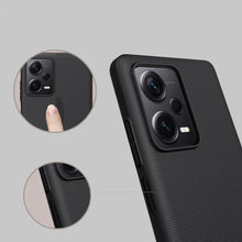 Заредете изображение във визуализатора на галерията – Nillkin Super Frosted Shield case for Xiaomi Redmi Note 12 Pro+ cover + phone stand black
