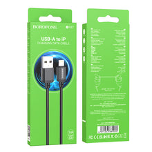 Заредете изображение във визуализатора на галерията – Borofone Cable BX87 Sharp - USB to Lightning - 2,4A 1 metre black
