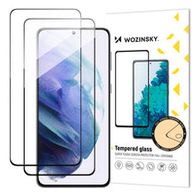 Заредете изображение във визуализатора на галерията – Wozinsky Full Glue Tempered Glass Samsung Galaxy S23 9H Full Screen Tempered Glass with Black Frame
