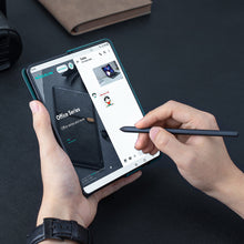 Заредете изображение във визуализатора на галерията – Nillkin Qin Leather Pro Samsung Galaxy Z Fold 5 Leather Flip Case with Camera Cover - Black
