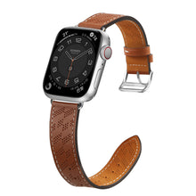Заредете изображение във визуализатора на галерията – Strap Leather Leather strap for Apple Watch Ultra, SE, 8, 7, 6, 5, 4, 3, 2, 1 (49, 45, 44, 42 mm) bracelet brown
