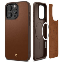 Заредете изображение във визуализатора на галерията – Spigen CYRILL KAJUK MAG MAGSAFE IPHONE 15 PRO SADDLE BROWN
