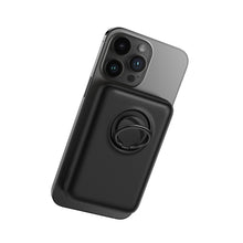 Заредете изображение във визуализатора на галерията – Wireless powerbank 10000mAh Joyroom JR-W050 20W MagSafe with ring and stand - black
