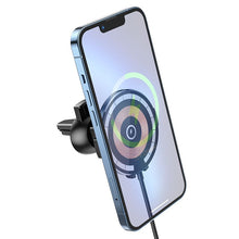 Заредете изображение във визуализатора на галерията – HOCO car holder with wireless charging automatic 15W CW42 black
