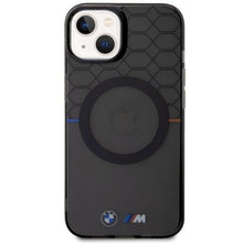 Заредете изображение във визуализатора на галерията – Case BMW BMHMP14SHGPK iPhone 14 6.1" grey/grey Pattern MagSafe
