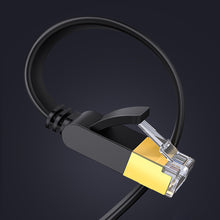 Заредете изображение във визуализатора на галерията – Ugreen Ethernet patch cord U/FTP Cat. 7 10Gb/s flat 0.5m black (NW106)
