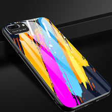 Заредете изображение във визуализатора на галерията – Color Glass Case Durable Cover with Tempered Glass Back and camera cover iPhone SE 2022 / SE 2020 / iPhone 8 / iPhone 7 pattern 5
