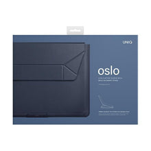 Заредете изображение във визуализатора на галерията – Uniq Oslo laptop Sleeve 14" blue/abyss blue
