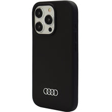Заредете изображение във визуализатора на галерията – Original Case AUDI hardcase Silicone Case AU-LSRIP15P-Q3/D1-BK for Iphone 15 Pro black
