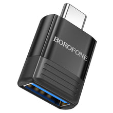 Заредете изображение във визуализатора на галерията – Borofone Adapter BV18 - Type C to USB - black
