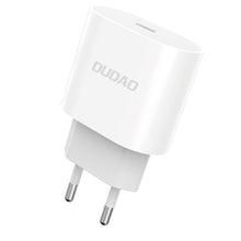 Заредете изображение във визуализатора на галерията – Dudao A8SEU PD 20W EU Plug USB-C Charger White
