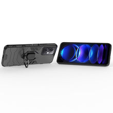 Заредете изображение във визуализатора на галерията – Ring Armor Case for Xiaomi Redmi Note 12 5G / Poco X5 5G Armor Cover Magnetic Holder Ring Black
