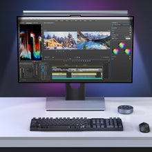 Заредете изображение във визуализатора на галерията – Elesense office wirelessly controlled LED lamp lighting for monitor 2 pcs. black (E1129)
