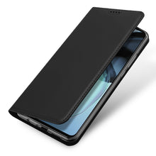 Заредете изображение във визуализатора на галерията – Dux Ducis Skin Pro Case Motorola Moto G72 Flip Card Wallet Stand Black
