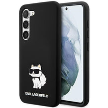 Заредете изображение във визуализатора на галерията – Karl Lagerfeld KLHCS23SSNCHBCK S23 S911 hardcase black/black Silicone Choupette
