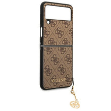 Заредете изображение във визуализатора на галерията – Original Case GUESS - hardcase 4G Charms Collection GUHCZF4GF4GBR  for Samsung Galaxy Z Flip 4 Brown
