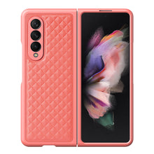 Заредете изображение във визуализатора на галерията – Dux Ducis Venice Leather Case for Samsung Galaxy Z Fold 3 Genuine Leather Cover Red
