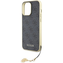 Заредете изображение във визуализатора на галерията – Guess 4G Charms Collection case for iPhone 15 Pro Max - gray
